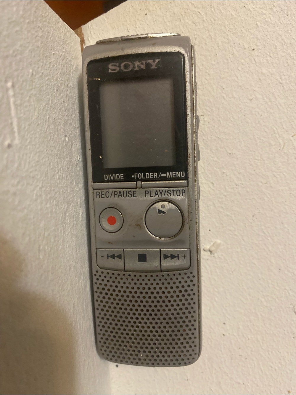 Sony Silver and Black Portable Digital Voice Recorder